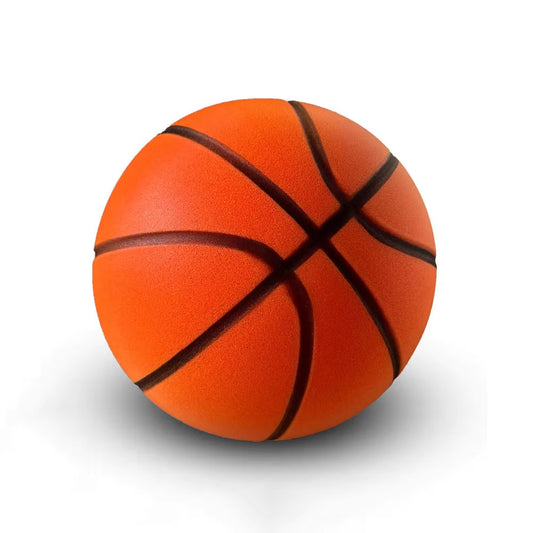 Dropship High Quality Silent Basketball Size 7 Grooved Foam Bouncing Mute Basketball Indoor Bounce Quite Birthday Christmas Gift