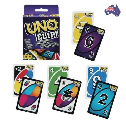 UNO FLIP! Double Sided CARD GAME Family Fun 7+ Years
