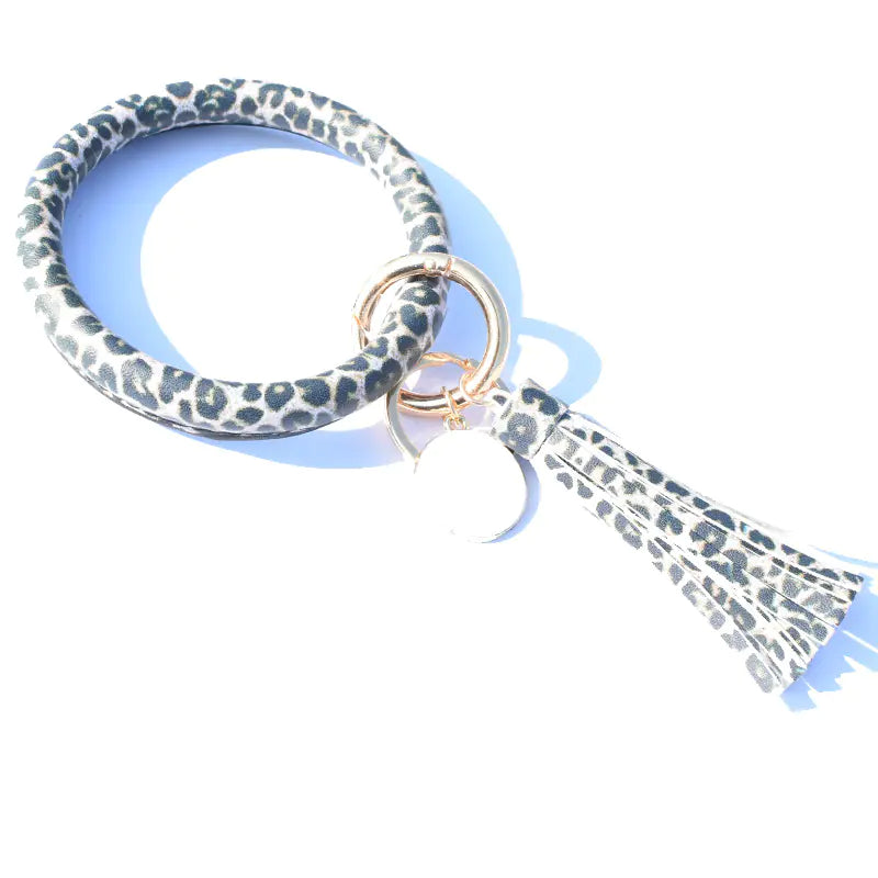 Pure Leather Tassel Pendant Bracelet
