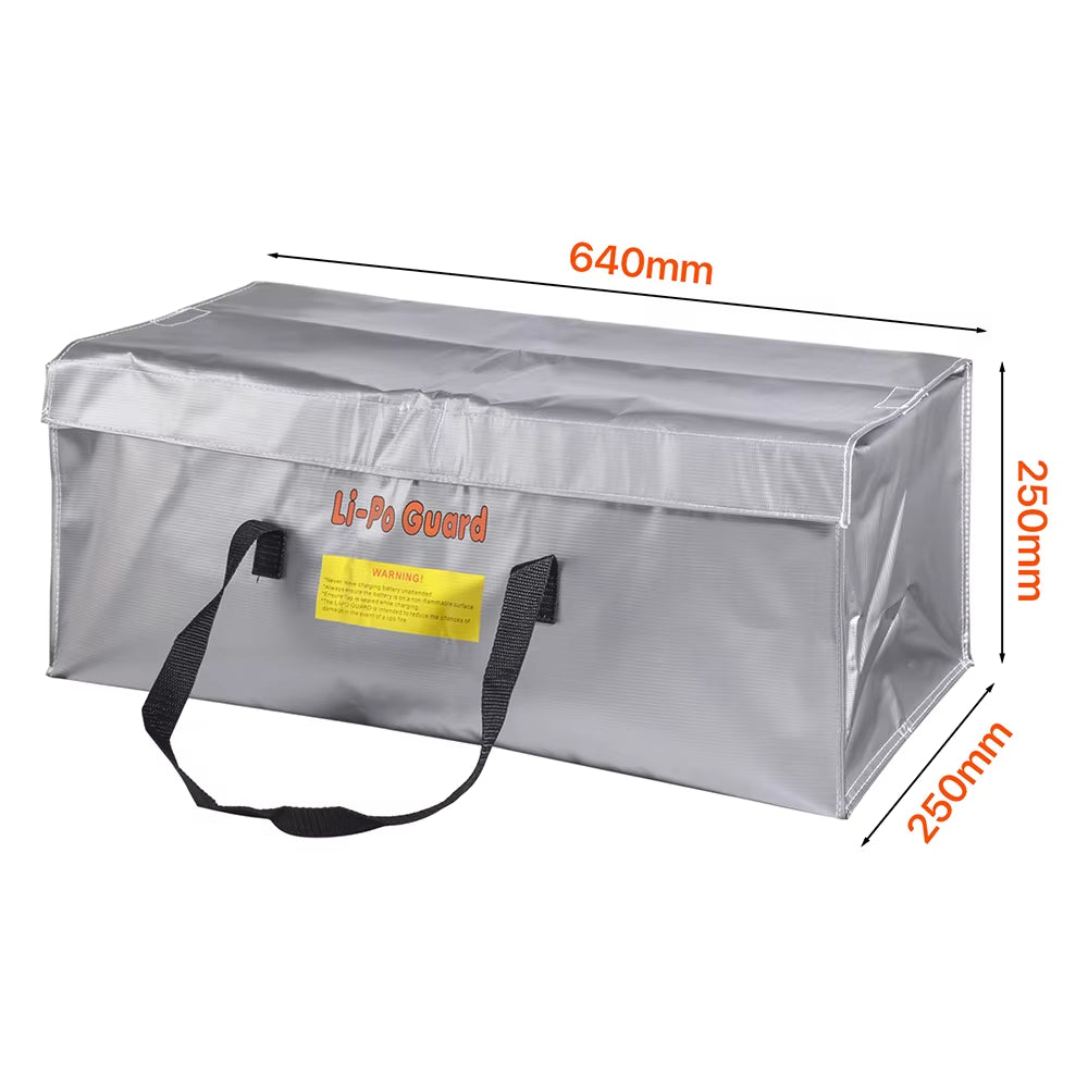 Lipo Guard Safety Bag Fireproof Explosion-Proof Portable Lipo Safety Bag 215*115*155Mm for RC FPV Racing Drone Car Battery Safe