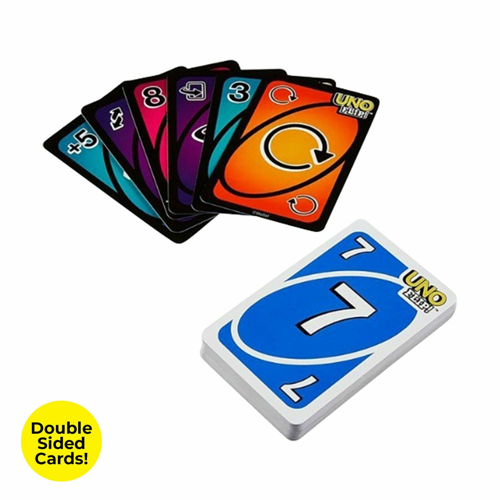 UNO FLIP! Double Sided CARD GAME Family Fun 7+ Years