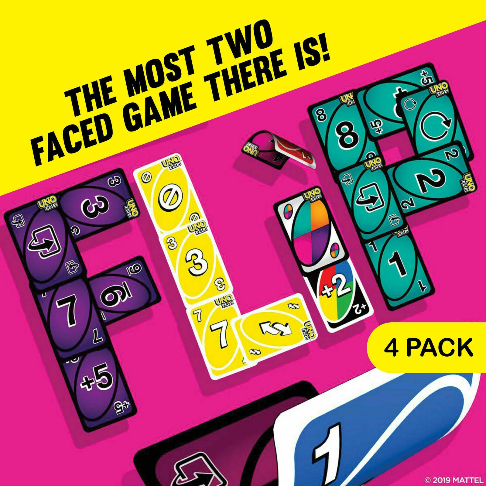 UNO FLIP! Double Sided CARD GAME Family Fun 7+ Years