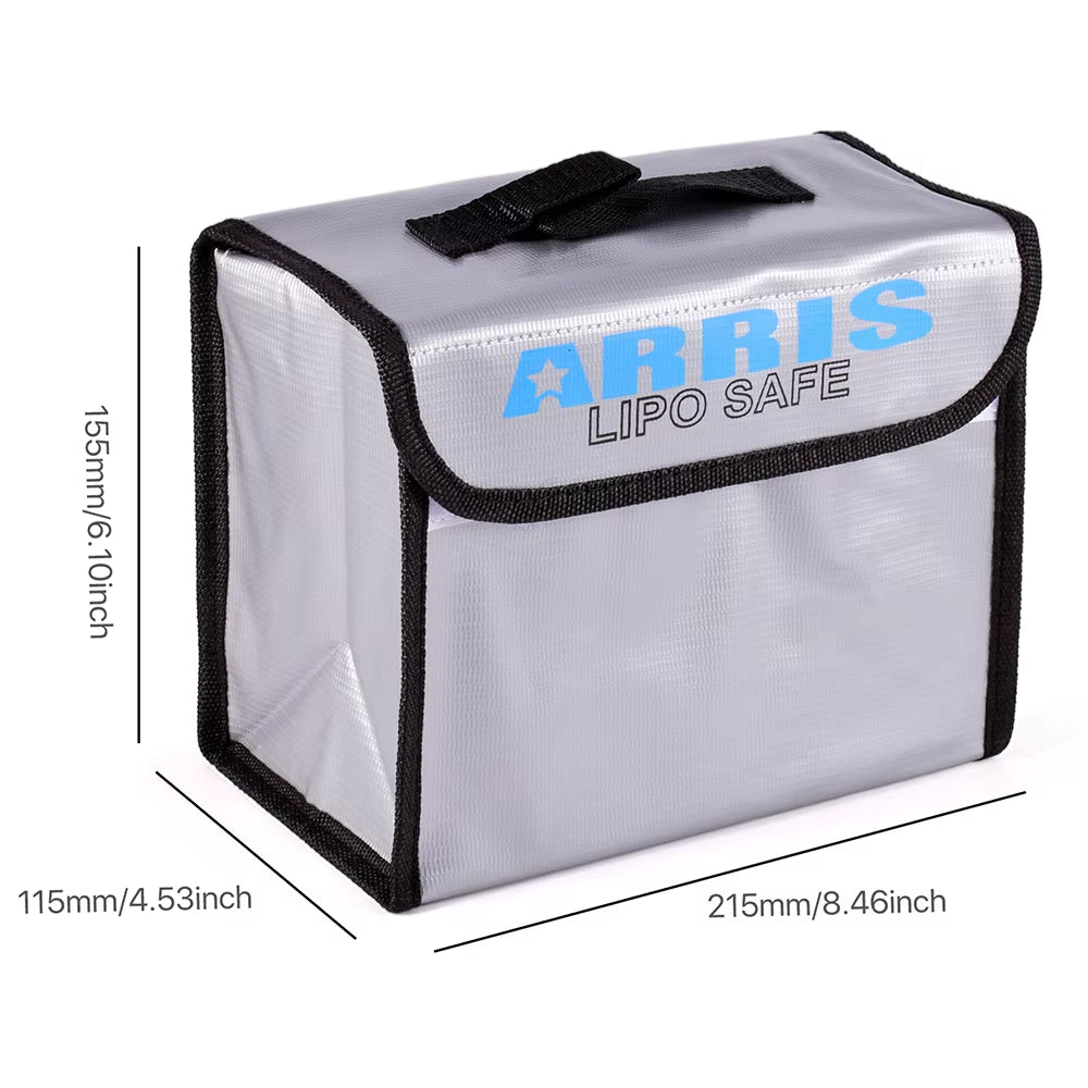 Lipo Guard Safety Bag Fireproof Explosion-Proof Portable Lipo Safety Bag 215*115*155Mm for RC FPV Racing Drone Car Battery Safe
