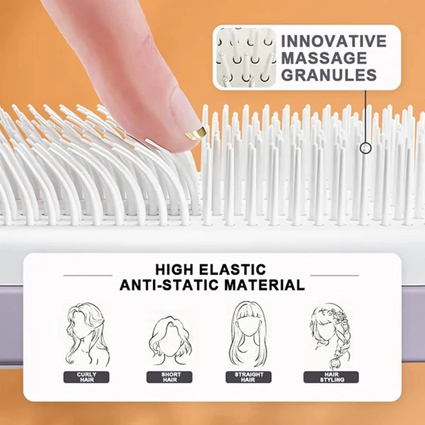 Self-Cleaning Hair Brush